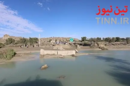 مناطق سیل زده جاسک