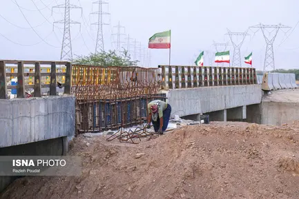 تصاویری از آخرین مراحل بازسازی پل های آسیب دیده هرمزگان (19)