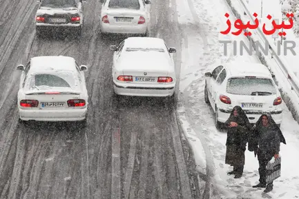 برف و ترافیک تهران