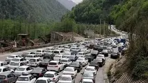 ترافیک سنگین در آزادراه کرج - تهران 