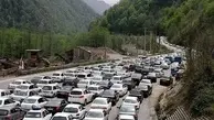 ترافیک سنگین در آزادراه کرج - تهران 