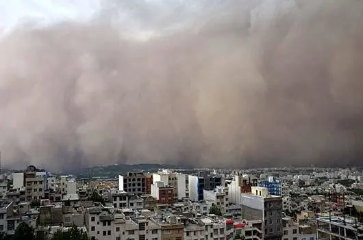 سامانه باد شدید طی دو ساعت آینده از تهران خارج می‌شود