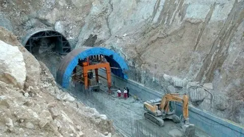  احداث تونل چهارطاق در شهر لردگان