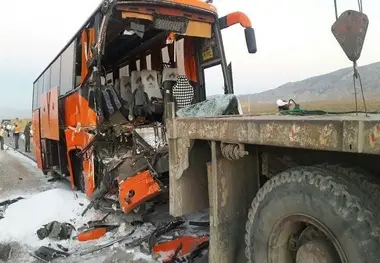 تصادف در آزاد راه زنجان به تبریز ۱۴مصدوم برجای گذاشت 