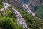 ترافیک سنگین در ورودی های تهران؛باراش باران در جاده های شمالی