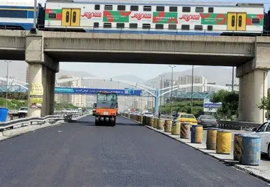 پوشش ۷۶۰ هزار تن آسفالت در تهران طی ۵ ماهه اول امسال
