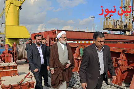 بازدید دادستان کل کشور از بندر شهید رجایی