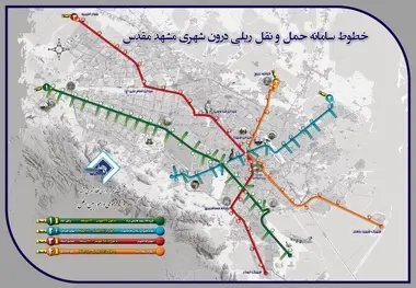 معرفی خطوط قطار شهری مشهد +فیلم