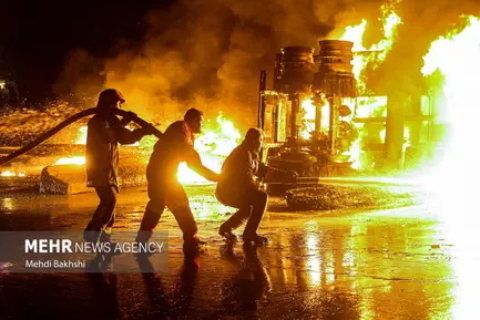 آتش سوزی تانکر