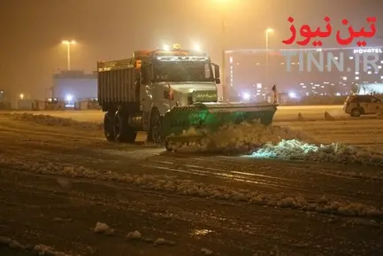 یک روز برفی در شهر فرودگاهی امام خمینی (ره)
