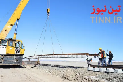 آغاز عملیات ریل گذاری راه آهن اردبیل - میانه