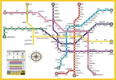 96 درصد از ایستگاه های خطوط هفتگانه مترو تکمیل شد