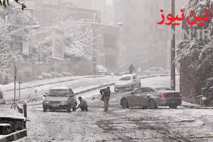 برف و ترافیک تهران