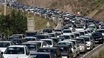 ترافیک سنگین در محورهای چالوس و هراز