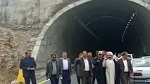  تونل شماره ۱ راه کربلا در مسیر ایلام - مهران زیربار ترافیک رفت