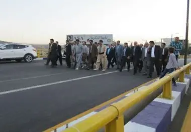 پل تقاطع غیر همسطح مرزبانان بانه افتتاح شد