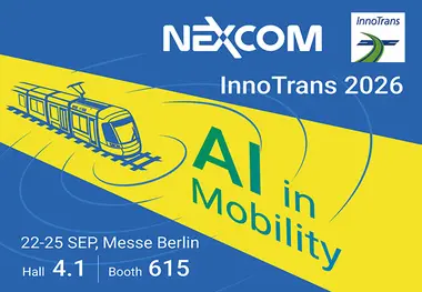 Experience the Future of Rail with NEXCOM’s Physical AI at InnoTrans 2026