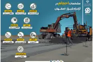 اینفوگرافیک| مشخصات احجام در پروژه آزادراه شیراز- اصفهان 