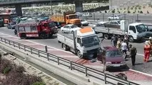  ۲۰ مصدوم در تصادف اتوبوس و تریلی در محور اصفهان به اردستان 