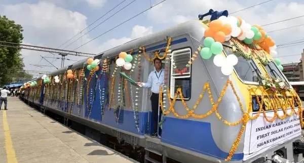 Go Green: India launches its first solar-powered local train