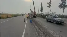 جایگزینی بیش از ۳۰ کیلومتر نیوجرسی جای گاردریل در جاده های مازندران