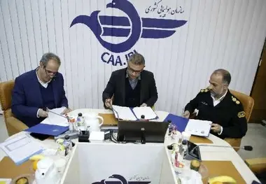 امضای تفاهم نامه همکاری بین سازمان هواپیمایی، فرماندهی راهنمایی و رانندگی فراجا و شرکت فرودگاه ها 

