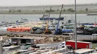 طرح تعریض موج شکن شرقی و پست اسکله رو رو جزیره کیش افتتاح شد