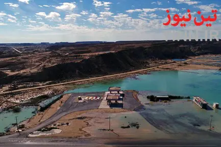 آبگرفتگی روستاهای طولا و رمچاه در جزیره قشم
