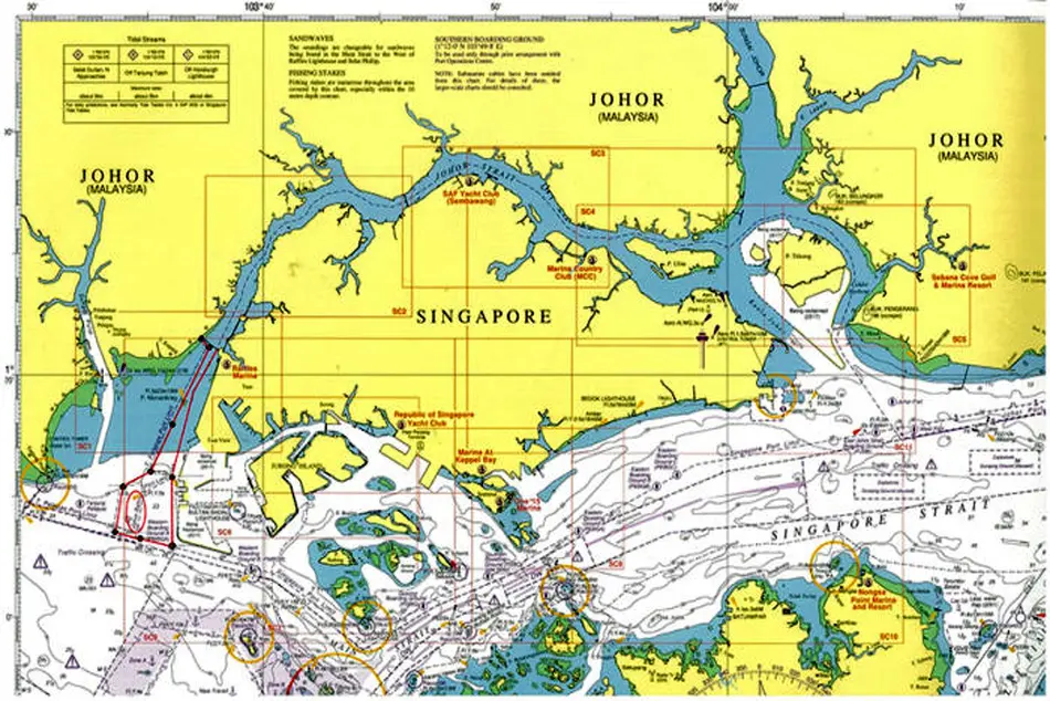 Malaysia and Singapore conflict on territorial waters
