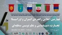برگزاری نشست راهبردی ایران و اوراسیا با تمرکز بر تجارت و نظم نوین منطقه ای