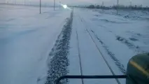 آماده‌باش نیرو‌ها و ماشین‌آلات راه‌آهن در نقاط برف‌گیر