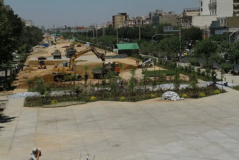 پیشرفت ۷۵ درصدی فاز یک باغ راه حضرت فاطمه زهرا(س)