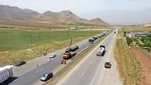 ۲۵ کیلومتر از قطعات ۸ و ۹ کریدور غرب به بهره‌ برداری رسید