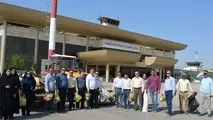 مشارکت کارکنان فرودگاه همدان در پاکسازی سطوح پروازی
