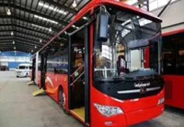 ورود ۳۳ دستگاه اتوبوس دو کابین جدید به ناوگان حمل‌ونقل درون شهری تبریز