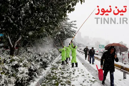 برف و ترافیک تهران