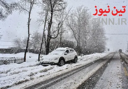 بارش سنگین برف در گیلان