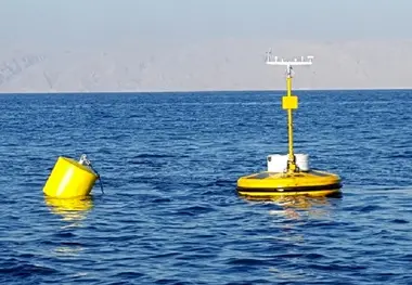 نصب بویه موج‌ نگار جدید در شرق جزیره قشم