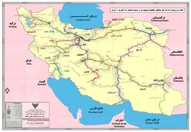 آخرین نقشه خطوط ریلی کشور در سال 1402 منتشر شد + عکس