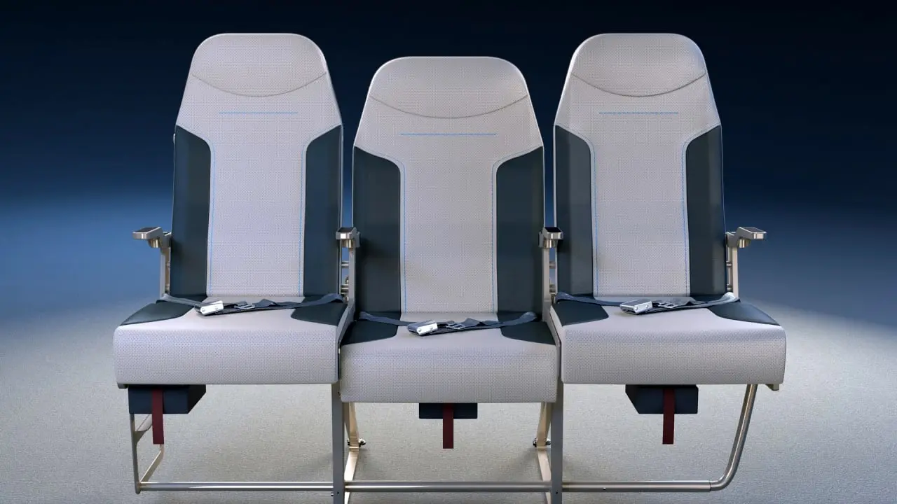 شکل جدید صندلی‌های وسط کابین هواپیما