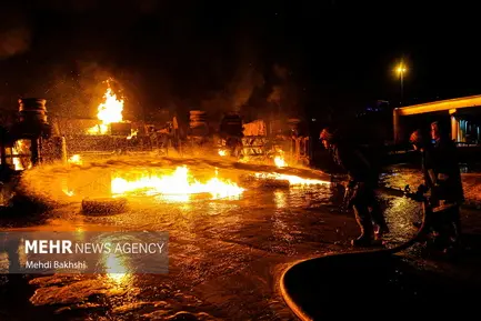 آتش سوزی تانکر