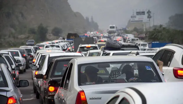 ترافیک سنگین در محور شهریار_تهران