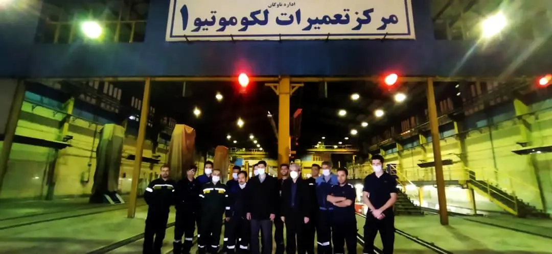 بازدید مدیرعامل راه‌ آهن از کارخانجات تعمیرات لکوموتیو در راه‌ آهن مشهد 