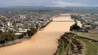 طغیان رودخانه کشکان راه ارتباطی پنج روستای لرستان را مسدود کرد