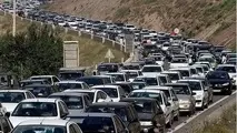 ترافیک عجیب در محور تهران رودهن 