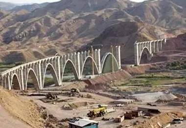 پیشرفت فیزیکی ۸۵ درصدی راه‌آهن قزوین - رشت