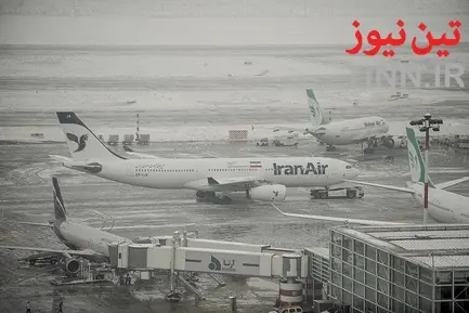 یک روز برفی در شهر فرودگاهی امام خمینی (ره)