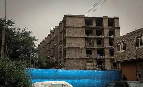 تخلیه ساختمان معروف به ۶ طبقه خرمشهر