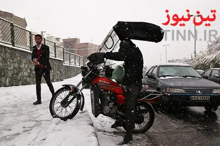برف و ترافیک تهران