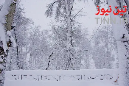 بارش سنگین برف در گیلان